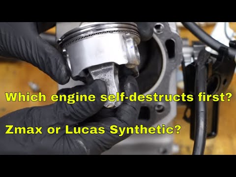 Which engine self-destructs first? Zmax or Lucas Synthetic? Video