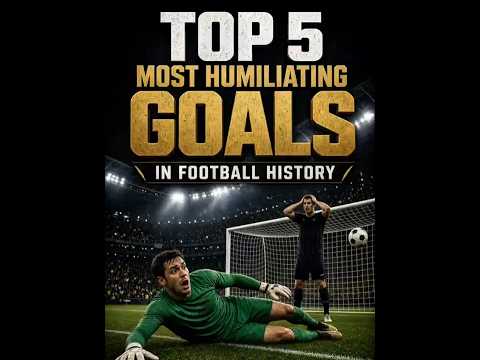Top 5 Most Humiliating Goals in Football History 🥶💀 #football #shorts