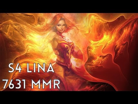 Dota 2 -  S4 Lina Gameplay 34 Kills