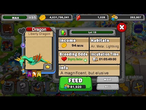 How to breed the Liberty dragon in Dragonvale!