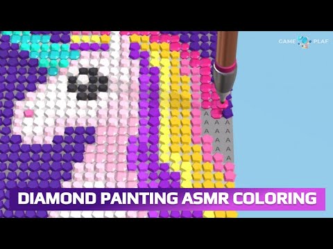 Diamond Painting ASMR Coloring Game Review - Walkthrough - YouTube