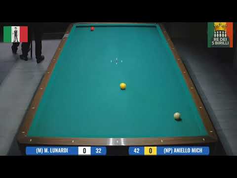 M. Lunardi (M) vs Aniello Mich (NP) | Parte 1 – Biliardo 5 Birilli 🎱🔥🇮🇹