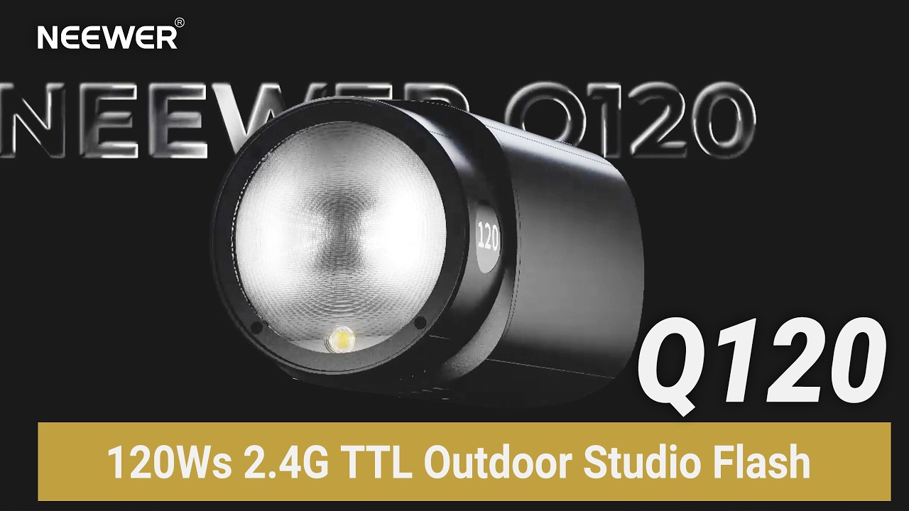 Introducing the NEEWER Q120 120Ws 2.4G TTL Outdoor Studio Flash - YouTube