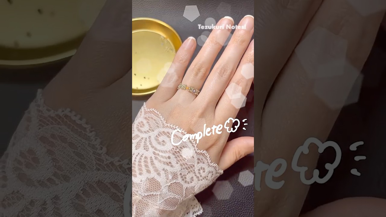 Let's make the beaded ring with seed beads! ♡