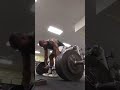 Raw DEADLIFT 640 lbs × 2 reps deadstops bw 225