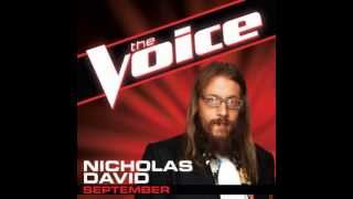 Nicholas David: "September" - The Voice (Studio Version)