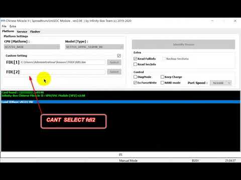 SP2/SPD-UniSoc v2.08 and in old versions cant select fdl2 file in custom setting for manual boot