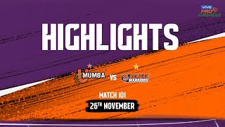 Match Highlights: U Mumba vs Bengal Warriors | November 26 | vivo Pro Kabaddi