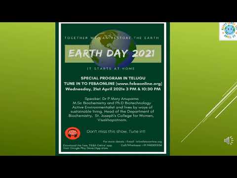 Earth Day with FEBA Ministries Online