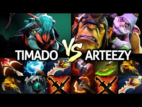 ARTEEZY Alchemist Farming Mode VS TIMADO Weaver Insane Battle Dota 2