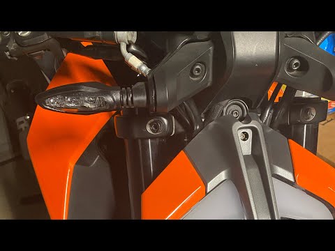 KTM Duke 390 OEM LED turn signal installation