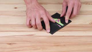 Шкіряний компактний картхолдер Grande Pelle 11397 чорний