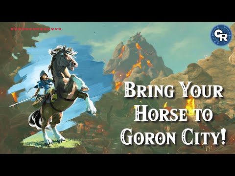 SAFELY Bring Your Horse to Goron City in Zelda Breath of the Wild!