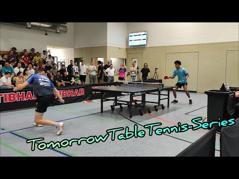 Stark gegen Abwehr mit Langnoppe - TomorrowTableTennis-Series -  Gabrielius Camara vs Markus Grothe