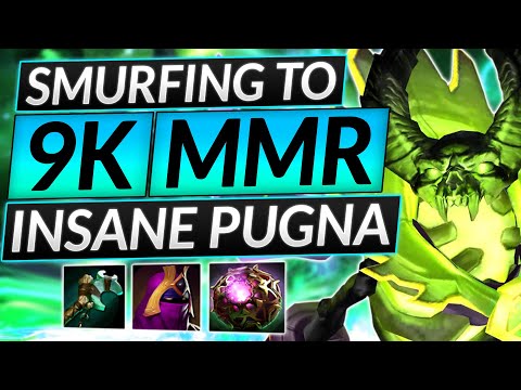 How to RANK UP with EVERY HERO - BROKEN PUGNA SMURF to 9K MMR - Dota 2 Guide