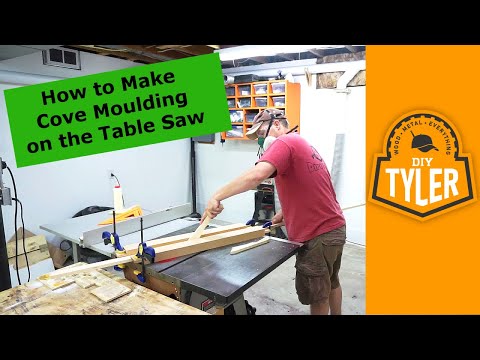 Make Cove Moulding on the Table Saw