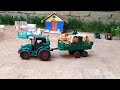 Diy Mini Tractor Loading Mini Tractor Trolley Loading Keep Villa Miniature Boy
