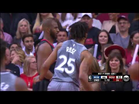 Derrick Rose Full Game 1 Highlights Timberwolves Vs Rockets 2018 Playoffs   16 Pts, 4 Ast, 2 Reb! 12