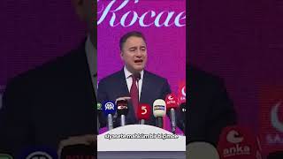Ali Babacan: “Milletimiz bu iktidara da böyle bir muhalefete de mecbur değil.”