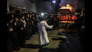 האדמו''ר מצאנז  ז'מיגראד מבעיר את מירון!
