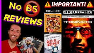The TERMINATOR 4K UltraHD Advance Reviews Blazing Saddles 4K North By Northwest 4K Blu Ray SteelBook