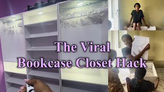 Bookcase Closet Hack ✨