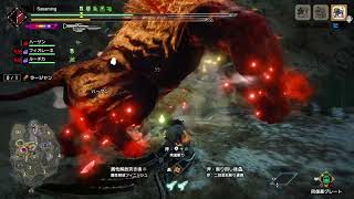 #29 スラッシュアックス練習中（傀異討究LV200・ラージャン）【MHサンブレイクPC】