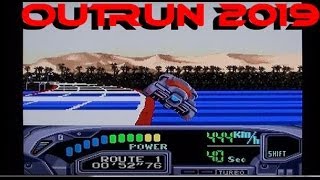 OutRun 2019 playing on the Mega Drive / Genesis