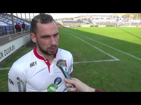 Van Duijn na afloop van Quick Boys-Noordwijk