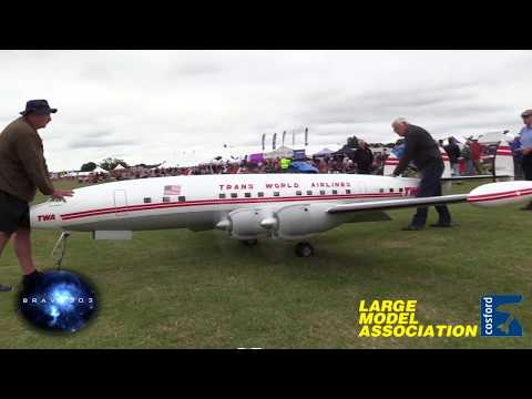 Lockheed Super Constellation TWA Huge RC Scale LMA Cosford