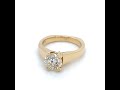 video icon number one for Star 129 Diamond Engagement Ring in Yellow Gold item 201-00129