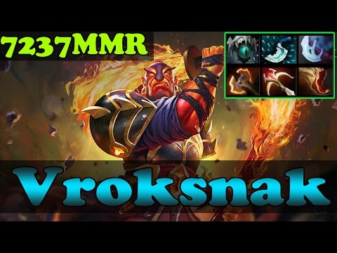 Dota 2 - Vroksnak 7237 MMR Plays Ember Spirit Vol 4  - Ranked Match Gameplay