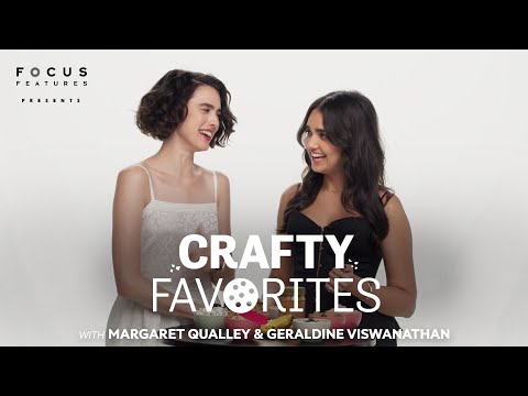 Thumbnail of the video: Margaret Qualley & Geraldine Viswanathan Cast of Drive-Away Dolls Chat Snacks