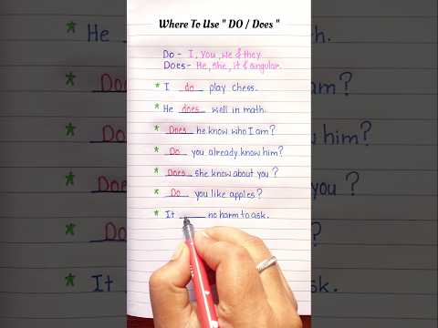 Use Of Do / Does 🔥📖💯 #english #grammar #education #learning