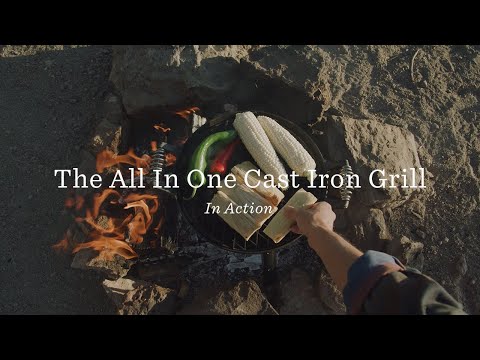 The Barebones Living All-In-One Cast Iron Grill In Action