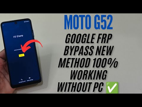 Moto G52 Android 13 Last Update Google Frp Bypass 100% Work