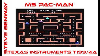 Ms Pac-Man on Texas Instruments TI99/4a