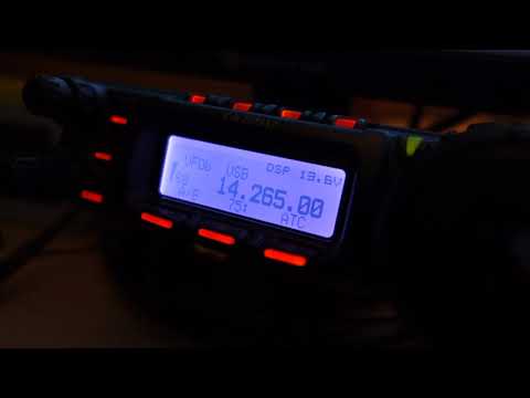 Alex IT9FRX booming from Italy 20m band - Yaesu FT-857D