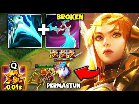 This Permastun Leona build spams Q over and over (NO COOLDOWNS)