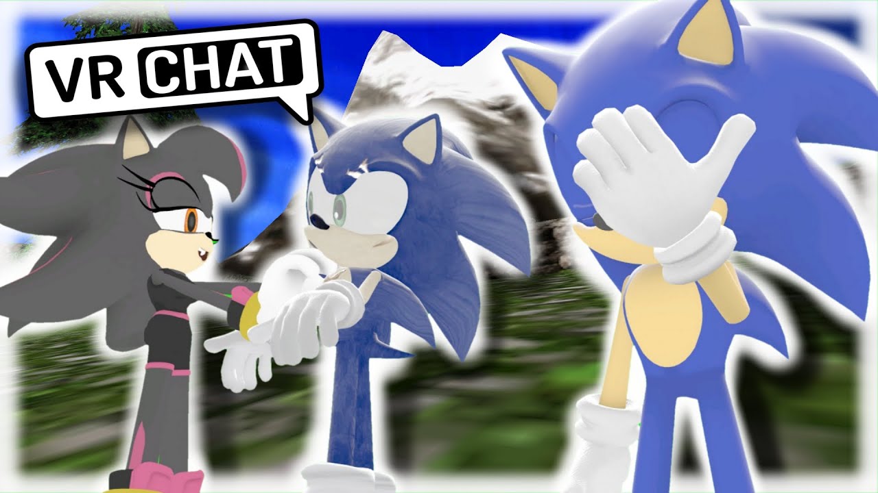 Multiverse Sonic Meets Shadina In VRChat