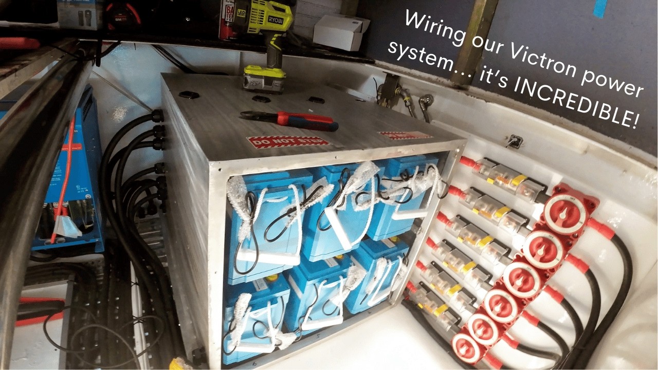 Wiring our Victron Power System... It's HUGE - Project Brupeg Ep.368