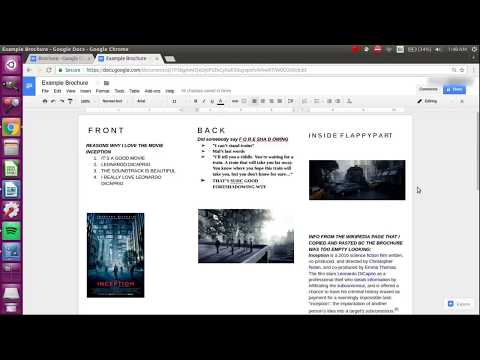 How to Make a Brochure on Google Docs