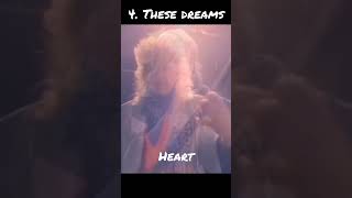 Heart Top 5 Hit Songs #hardrock #heavymetal #folkrock #poprock #glammetal #annwilson #nancywilson