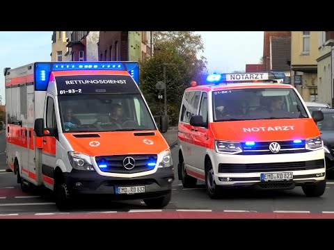 [30/10/2022] Notarzt DRK und RTW DRK & RKSH stadt Emden in einsatzfahrt