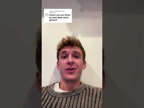 Exposing my deep voice🤡 w Carter Kench #shorts