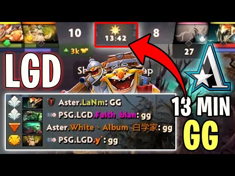 LAST PICK TECHIES TURNS INTO 13MIN GG - PSD.LGD vs ASTER DOTA 2