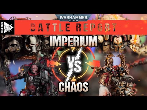 Imperium vs Chaos 4,000pts Multiplayer Battle! | Warhammer 40,000 Battle Report
