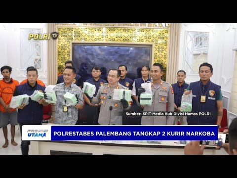 POLRESTABES PALEMBANG TANGKAP 2 KURIR NARKOBA