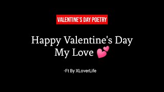 Happy Valentine's Day Status - Ft By @My Broken Voice | Valentine Day Poetry Status | Not Just Word