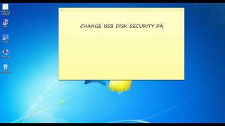 REMOVE USB DISK SECURITY PASSWORD